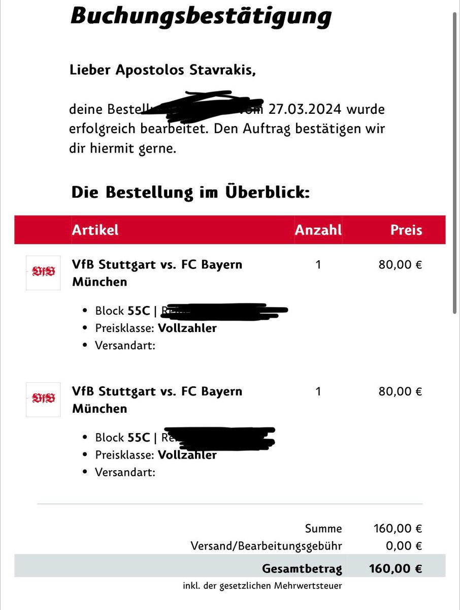 Habe zwei Tickets für VfB - bayern und würde die gerne gegen VfB - bmg tauschen, gibts hier VfBler die bereit dafür sind? Tickets sind nebeneinander hätte gerne ungefähr gleichwertige 🙌 #VfBFCB #VfBBMG #stuttgartinternational