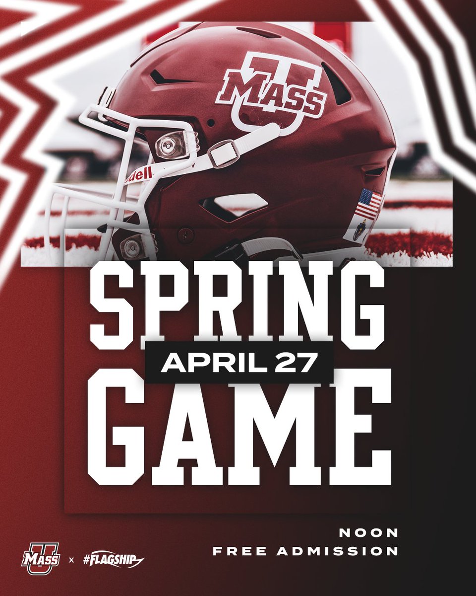 One week away from our annual Spring Game presented by @MassGenBrigham -- see you at McGuirk! 🔗 bit.ly/3JqdmBV #Flagship🚩