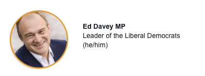 Thinking of the upcoming #RespectMySex campaign. This is how @EdwardJDavey signs off his communications.