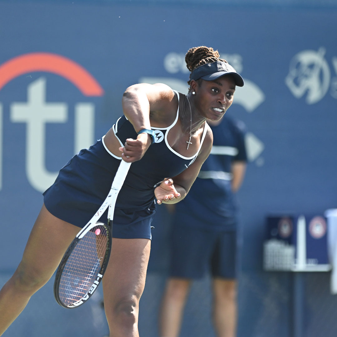 Her first final in 2️⃣ years! @SloaneStephens defeats Garcia 6-3 6-2 & moves into the final in Rouen! #MubadalaCitiDCOpen