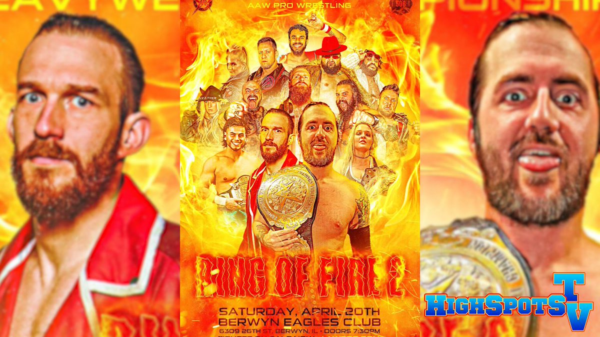 STREAMING LIVE TONIGHT!

@AAWPro   x  #HighspotsTV

8:30 EST / 7:30 CST / 4:30 PST

RING OF FIRE 2 🔥🔥🔥

highspots.tv/browse