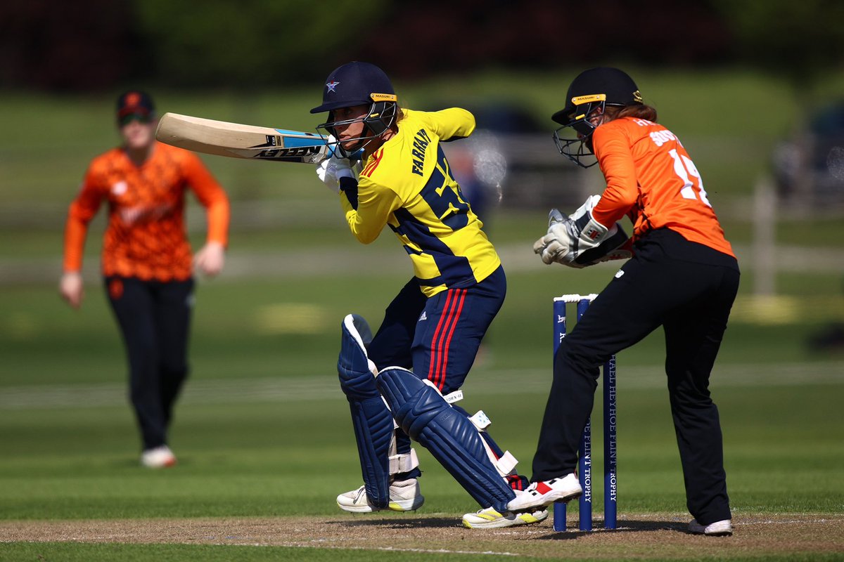 Kent’s Tash Farrant scores her first Women’s List A half-century, returning from injury for @SEStarsCricket at @CountyBeckenham.