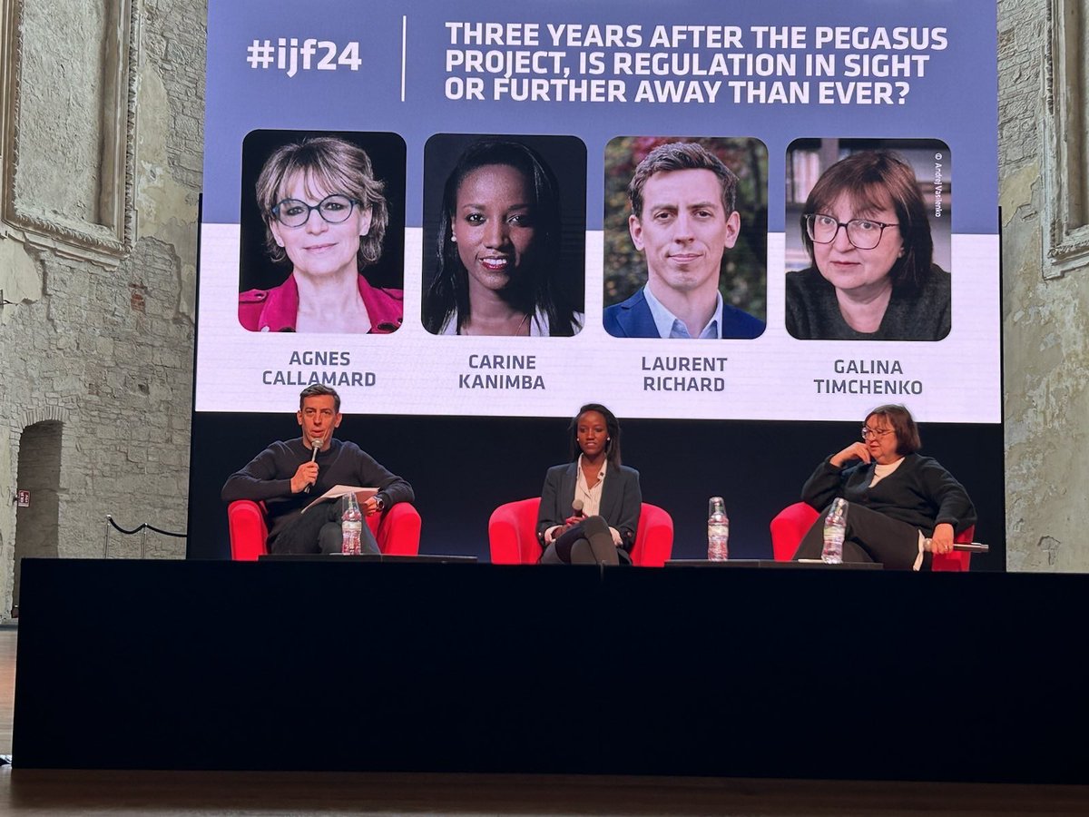 ckanimba's tweet photo. At the International @journalismfest in Perugia I spoke about how #Rwanda &amp; #Kagame target human rights advocates by using tools like #pegasus spyware, kidnapping &amp; torture. 

Thank you @AgnesCallamard, @laurentrichard0 #ijf24 @WLCongress

Watch here ➡️ https://t.co/OLc2Z1Wcat https://t.co/Svvc2Cuz33