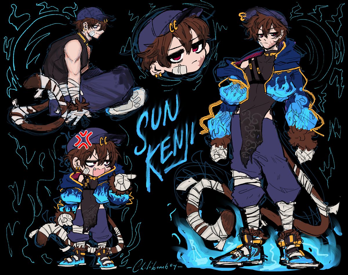 Chilibomb04's tweet photo. Blue Flame Corrupt KengleStick rough sketches💙🔥#KenjiArt

#BecauseOfKenji i feel more comfortable and confident in posting fan-art. He might not know it but he has positively affected my life and everyone in his fanbase in one way or another. Thank you @SunKenjiVT https://t.co/VLnNCj2wkG