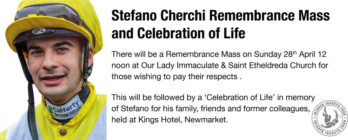 Today we were able to say a special farewell to a very special person. There will also be a remembrance mass & celebration of life for Stefano on the 28th April at Saint Etheldreda Church in Newmarket ❤️