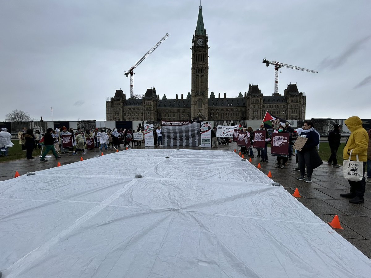 Ottawa NOW! Healthcare workers against genocide in Gaza! HCW are #NotATarget