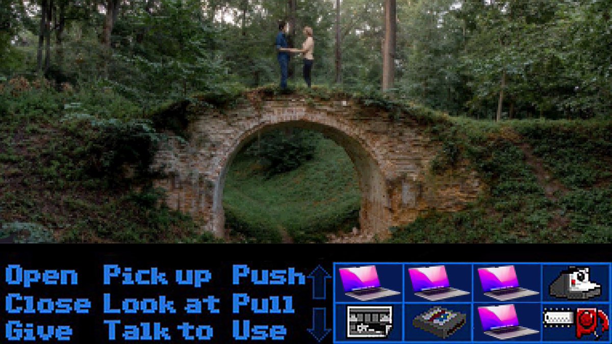 Cade as a Lucasarts-style point-n-click game.