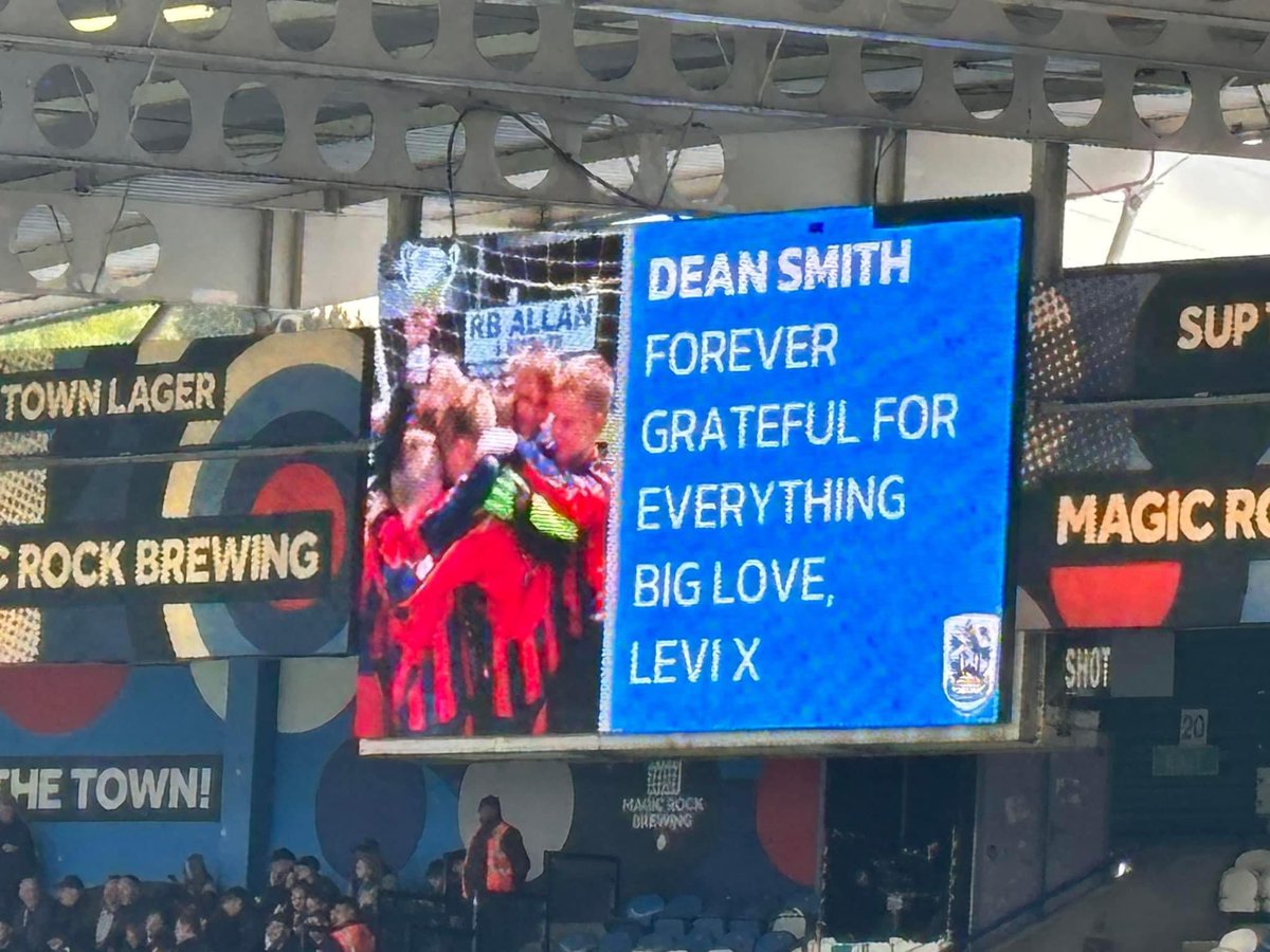 What a lovely surprise from one of my players that I’ve coached for 10 years. Tomorrow we play our last match as a team. If only Huddersfield showed the same passion as these lads have done over 10 years then we wouldn’t be in this pickle. #htafc