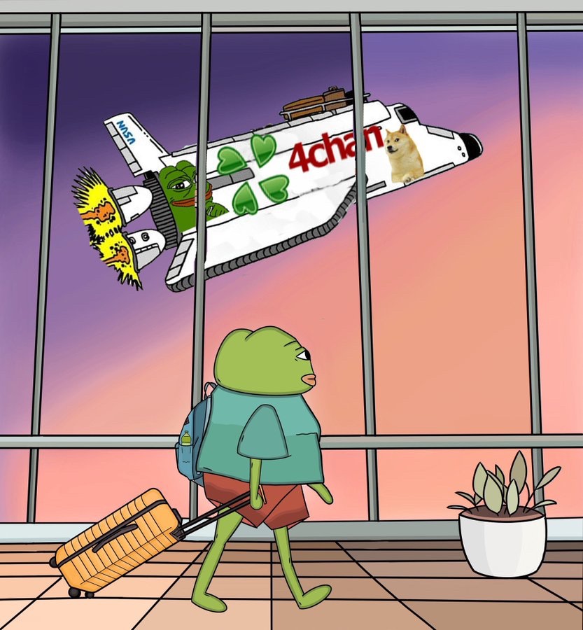 memepl0x's tweet image. #4chan simply cannot be out memed.

The #4ChanArmy is rapidly deploying more troops for the most degenerate takeover of crypto ever.

8000 holders loading and 🎯is billions

🍀4culture 
🍀4memes 
🍀4freedom 
🍀4all