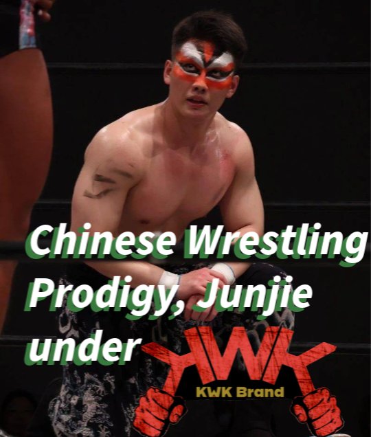 KWK Brand has officially signed @OWEJunjie not only as his overseas booking agent (outside of Japan and China), but will also be producing wrestling merchandise for the 24 year old. We are delighted to have the current GLEAT talent to join the brand.