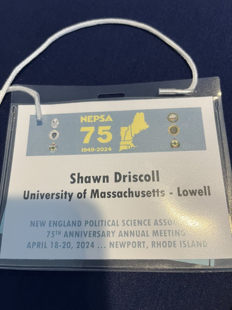 Honored to be Chair/Discussant for two panels at this weekend’s New England Political Science Association conference. #politicalscience #uml