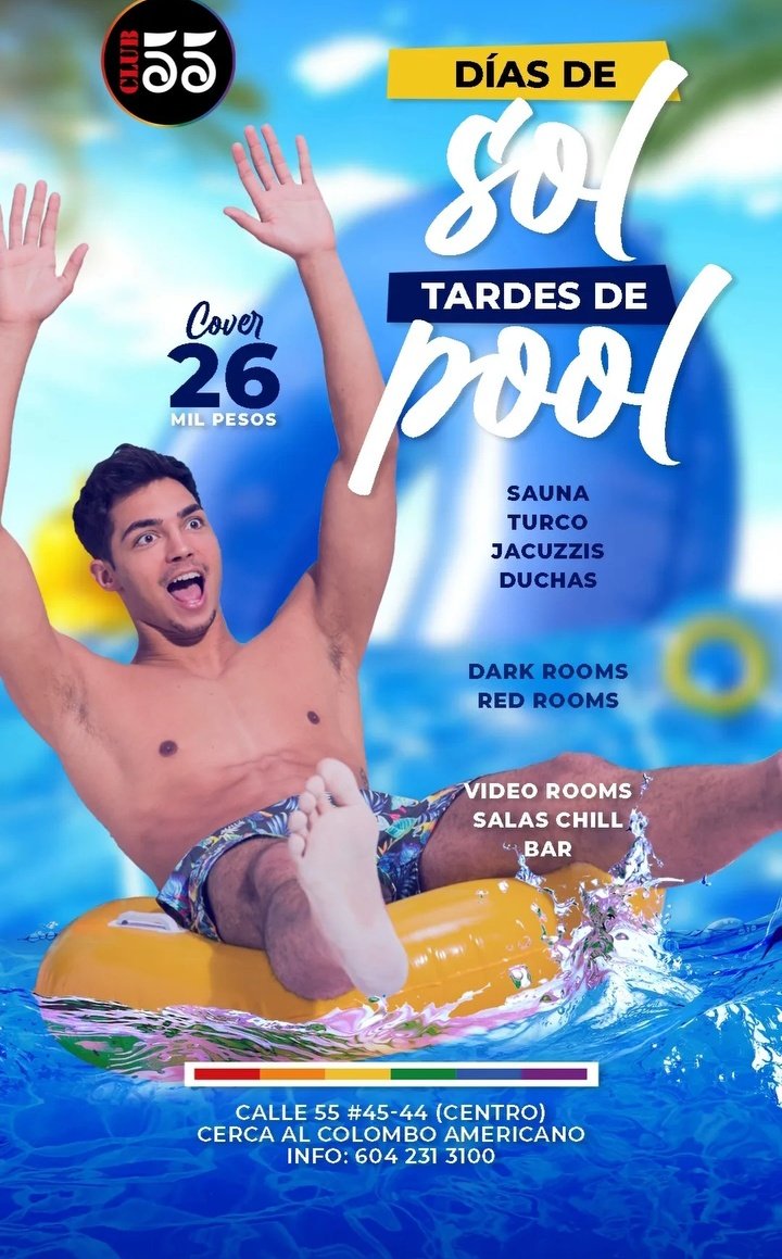 ¡Hey! En el @SaunaClub55 🏝️🏖️ Te tenemos el PARCHESOTE para hoy. Un Sábado divertido, relajado y por qué no, muy tentador.🔥🏳️‍🌈 Si ya has venido, sabes lo que estas duchas significan.🍆🍑💦 ¿Nos vemos? Planea tu parche en nuestro grupo de telegram: t.me/+vGcItBkzgzxiM