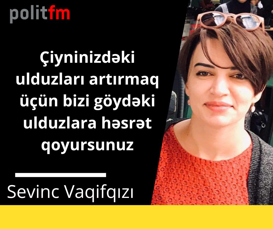 Politfmtv's tweet photo. Sevinc Vaqifqızı müstəntiqə: https://t.co/6PyUf506Nr