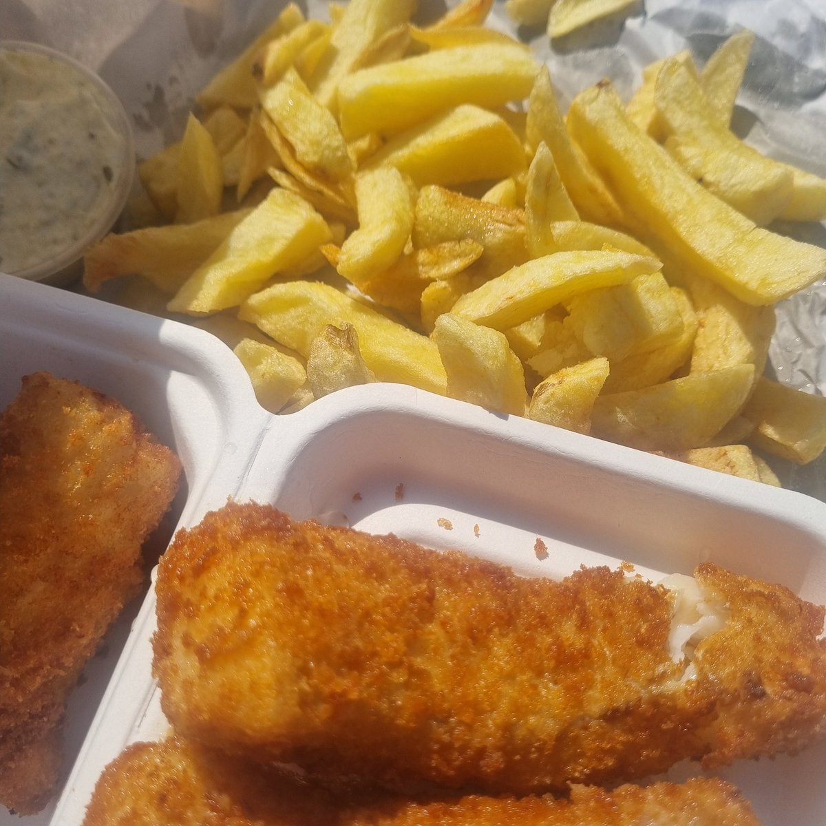 Fish and chips in Kilmore Quay #Wexford