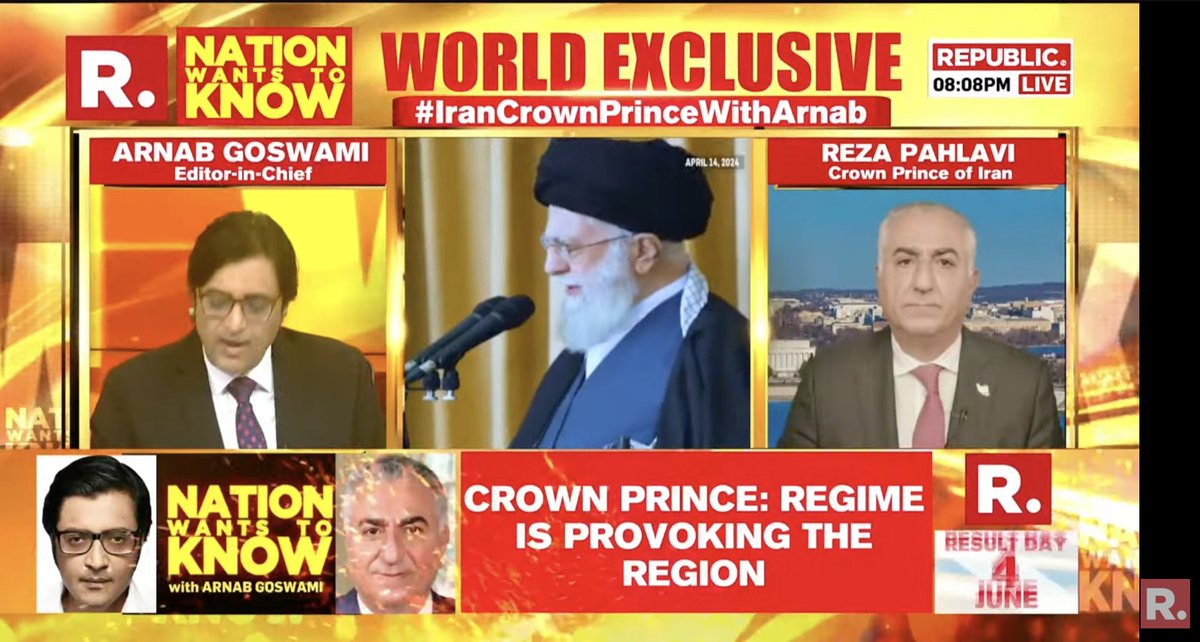 MEGA WORLD EXCLUSIVE #IranCrownPrinceWithArnab | 'Freedom is non-negotiable': Crown Prince of Iran Reza Pahlavi (@PahlaviReza) on Nation Wants to Know - youtube.com/watch?v=LB1C8z… #Iran #Israel #RezaPahlavi #IranIsraelConflict #NationWantsToKnow