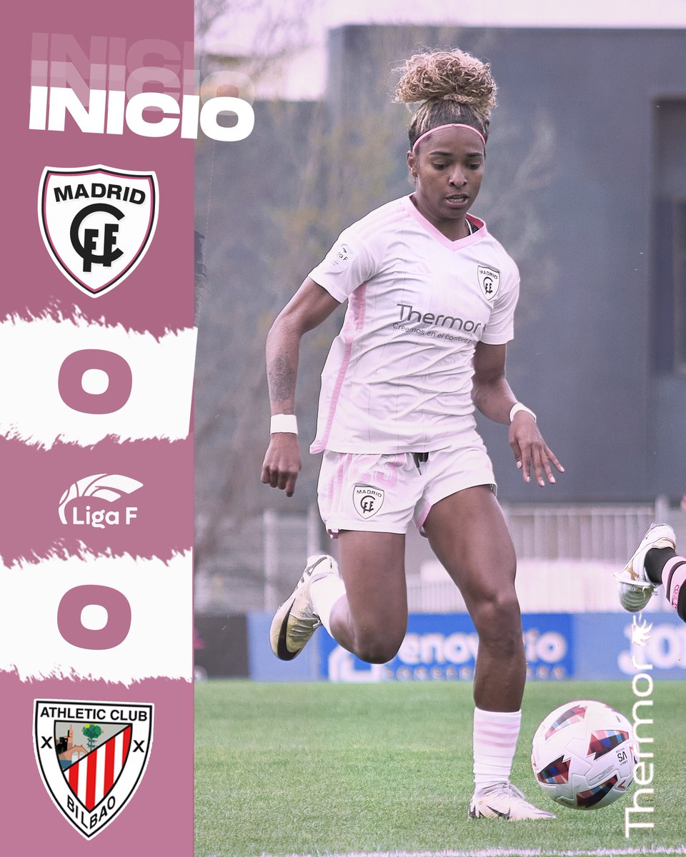 👊 ¡¡#VamosMiMadrid!! 🤍🩷 🆚@AthleticClubFem 🏆 #LigaF