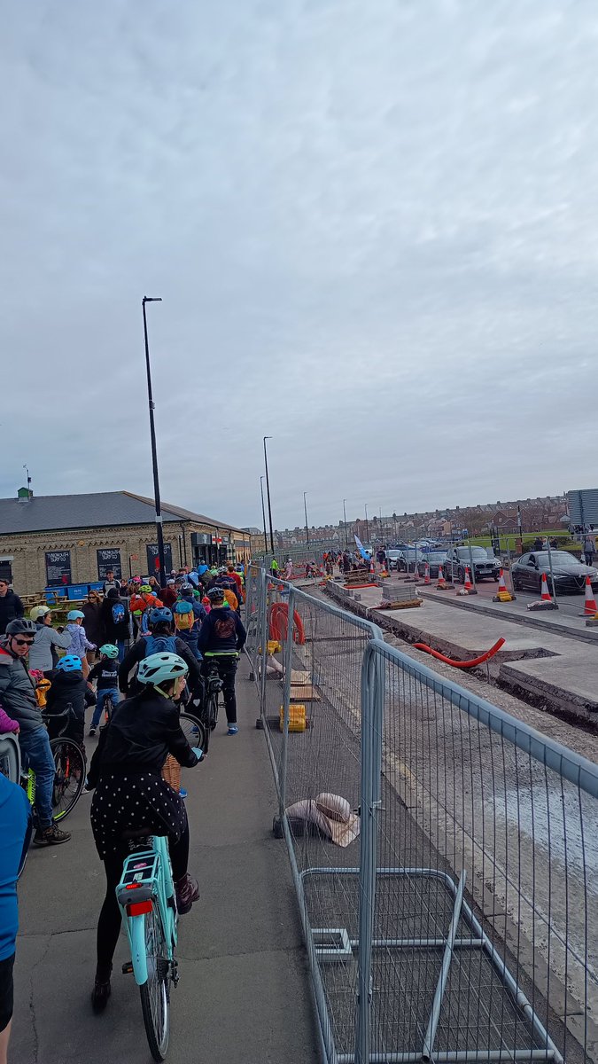 Geoff Wade (@multimodalgeoff) on Twitter photo Great turnout of nearly 200 riders for the North Tyneside <a href="/KidicalMassNE/">Kidical Mass North East</a> and credit to <a href="/NTCouncilTeam/">North Tyneside Council</a> for coning off a dedicated stretch of cycleway for us as the real thing isn't finished yet. I also spy a new build out bus stop being built Great turnout of nearly 200 riders for the North Tyneside <a href="/KidicalMassNE/">Kidical Mass North East</a> and credit to <a href="/NTCouncilTeam/">North Tyneside Council</a> for coning off a dedicated stretch of cycleway for us as the real thing isn't finished yet. I also spy a new build out bus stop being built