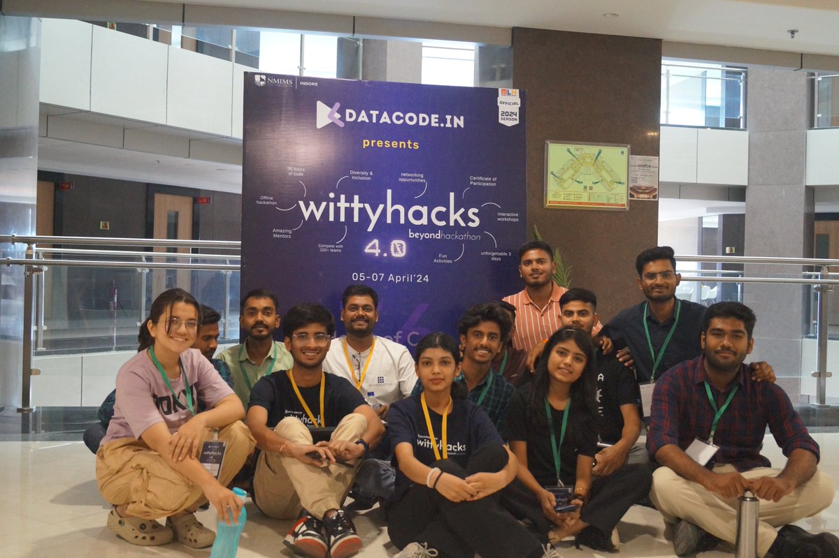 Manasvi Bagherwal (@manieieia) on Twitter photo Absolutely incredible experience at <a href="/Wittyhacks/">WittyHacks</a> 4.0 as an organizing member! Diverse hackers, inspiring women in tech, and a thrilling hackathon. Witnessed magic & teamwork firsthand. Can't wait for next time!
#WittyHacks #Datacode #WomenInTech #Hackathon Absolutely incredible experience at <a href="/Wittyhacks/">WittyHacks</a> 4.0 as an organizing member! Diverse hackers, inspiring women in tech, and a thrilling hackathon. Witnessed magic & teamwork firsthand. Can't wait for next time!
#WittyHacks #Datacode #WomenInTech #Hackathon