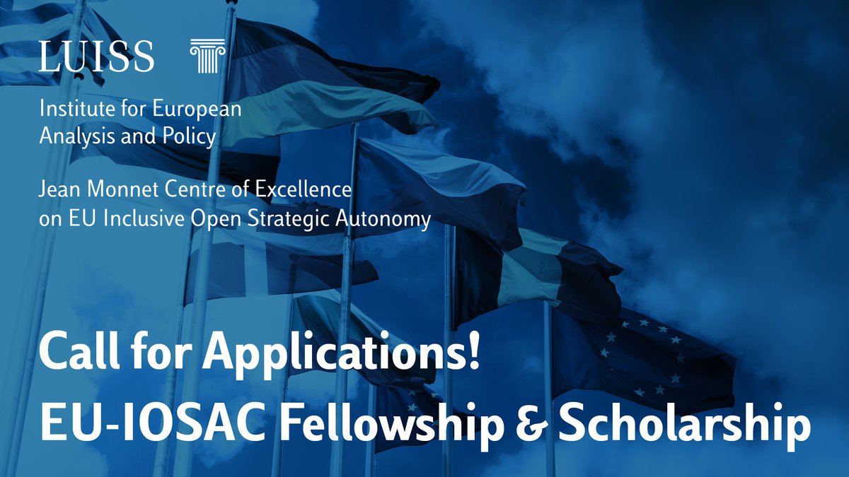 Are you passionate about EU economic &amp; trade policies and their global impact?  📢 Call for Applications for Fellowship &amp; Scholarship offered as part of the Jean Monnet Centre of Excellence run by LEAP!
Fellowship 👉🏻  leap.luiss.it/wp-content/upl…
Scholarship 👉🏻 leap.luiss.it/wp-content/upl…