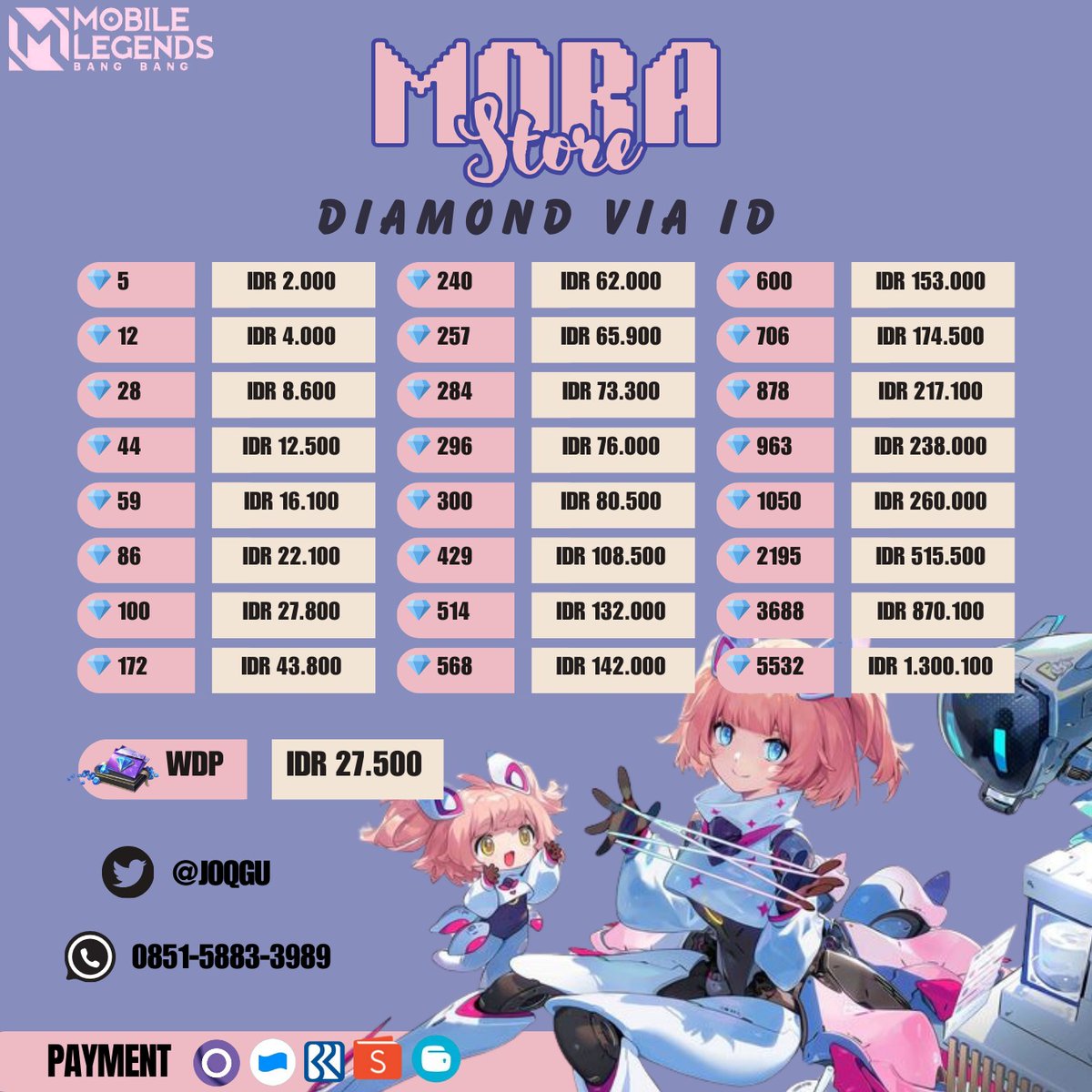 MoraStore_'s tweet photo. @yyunjin__ gas fast respon via wa https://t.co/Fx98vPaFvH