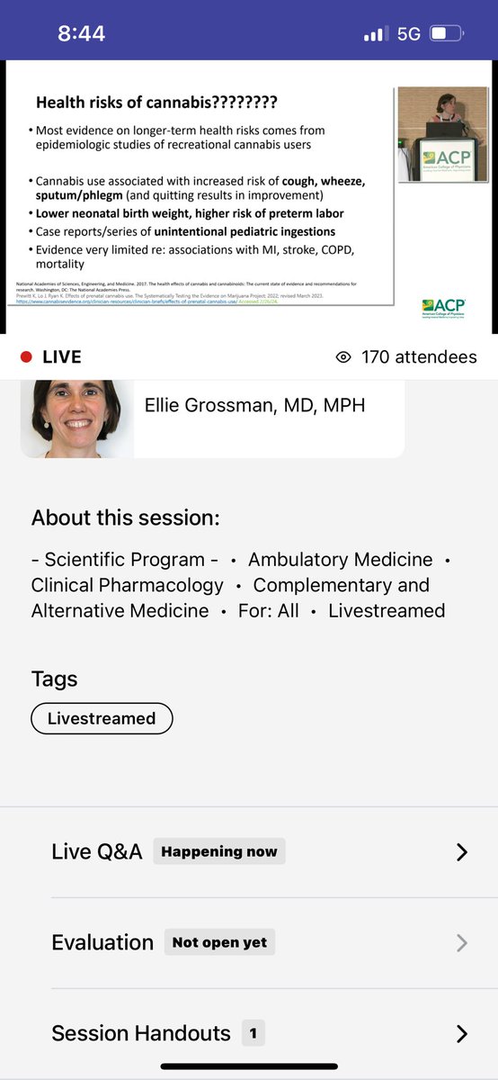 Thanks @ACPIMPhysicians for the livestream sessions! Super helpful for people like me who had to leave early & want some Saturday morning learning (while cleaning 🤣) . #IM2024 Great session on #cannabis - data is not robust, more studies needed! #improud