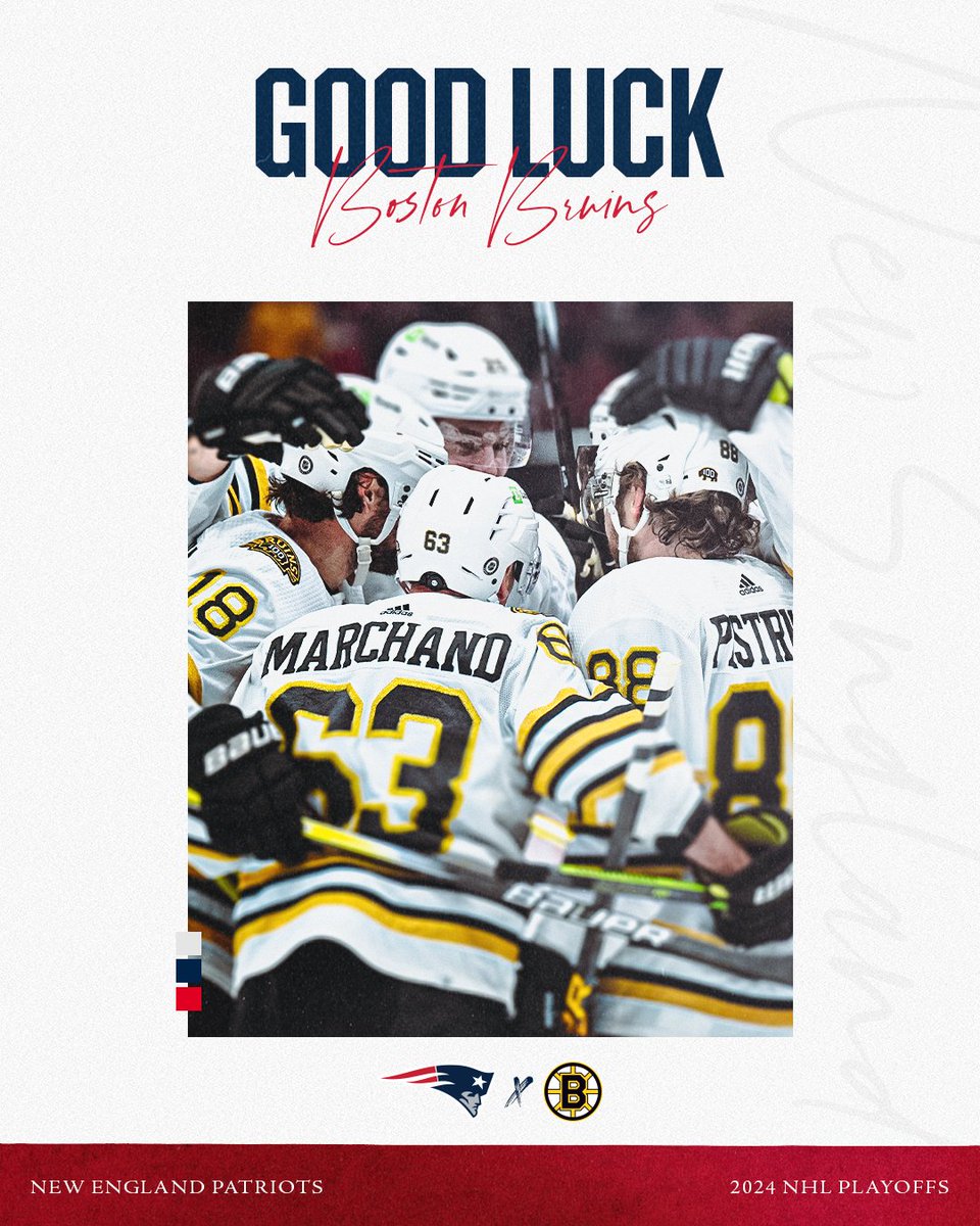 Good luck, @NHLBruins 🐻