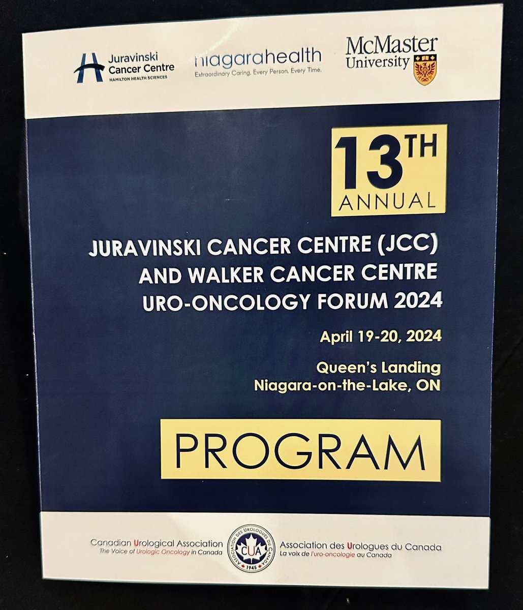 Attending the Juravinski/Walker Uro-Oncology Forum 2024 with Board member Ed Faddies. Excellent presentation agenda! Thanks to the CUA for welcoming @KidneyCancer_Ca to participate. 💚 @CanUrolAssoc @CancerduRein #kidneycancer