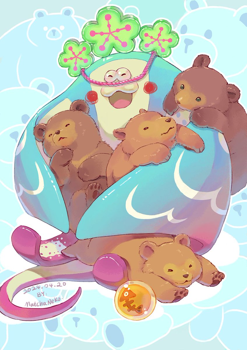 acup_of_cat's tweet photo. 🐻🍀
#Splatoon3 #Splatfest #bigman https://t.co/Fz4EYZdpwR