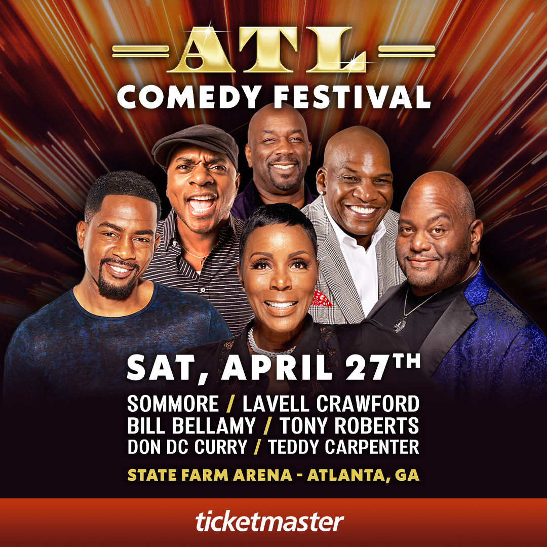 1 WEEK AWAY🤣 Don’t miss comedians Sommore, Lavell Crawford, Tony Roberts, Don DC Curry, Bill Bellamy & Teddy Carpenter at State Farm Arena this Saturday! 🎟️: bit.ly/3QlkIJW