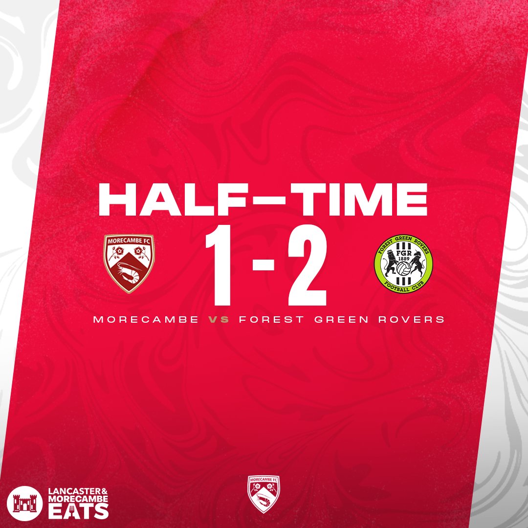 HALF-TIME: We trail at the break.

#UTS 🦐 | #MORvFGR