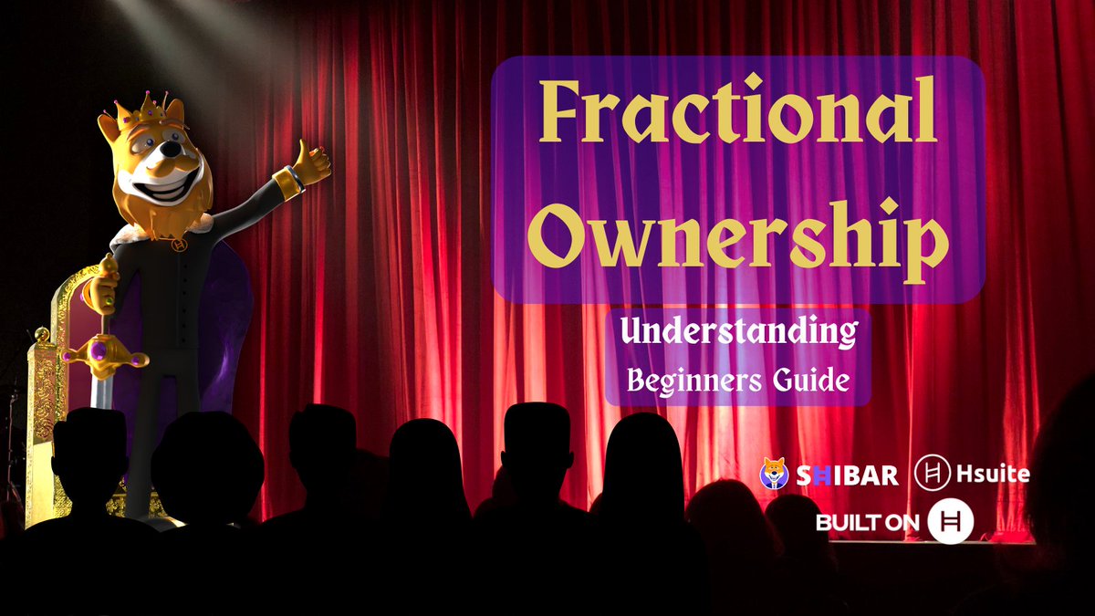 At @shibarnetwork we're structuring a Fractional Ownership model. It's not easy, but is a way to open opportunities to @HbarSuite fans and #Shibar holders. The center of it is our #Shibar Token But what exactly is it? In simple terms, #FractionalOwnership is the practice of…