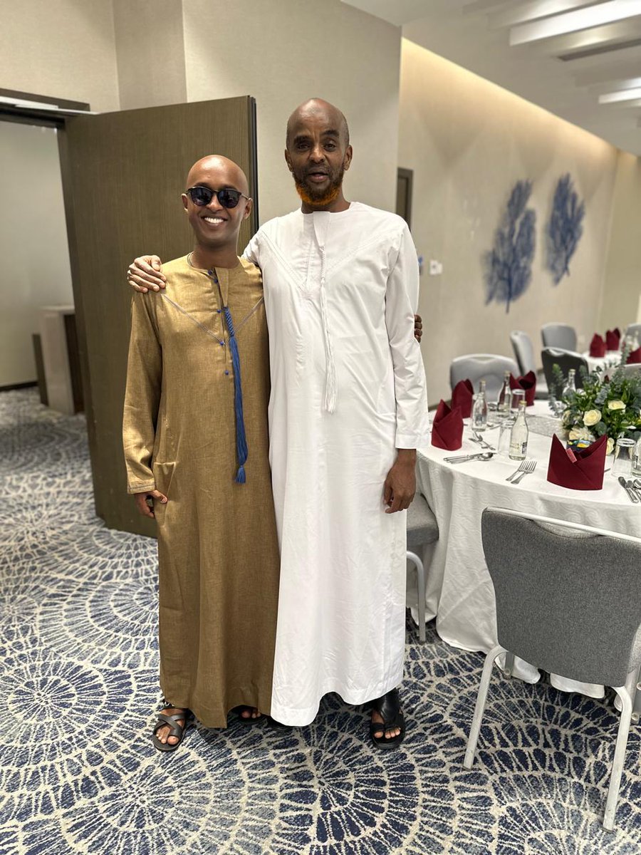 With my kid brother @Lattif earlier at the wedding of his equally kid brother AbdulHaq Dahir at the @RadissonBlu may Allah bless their marriage @Abdullahidahire