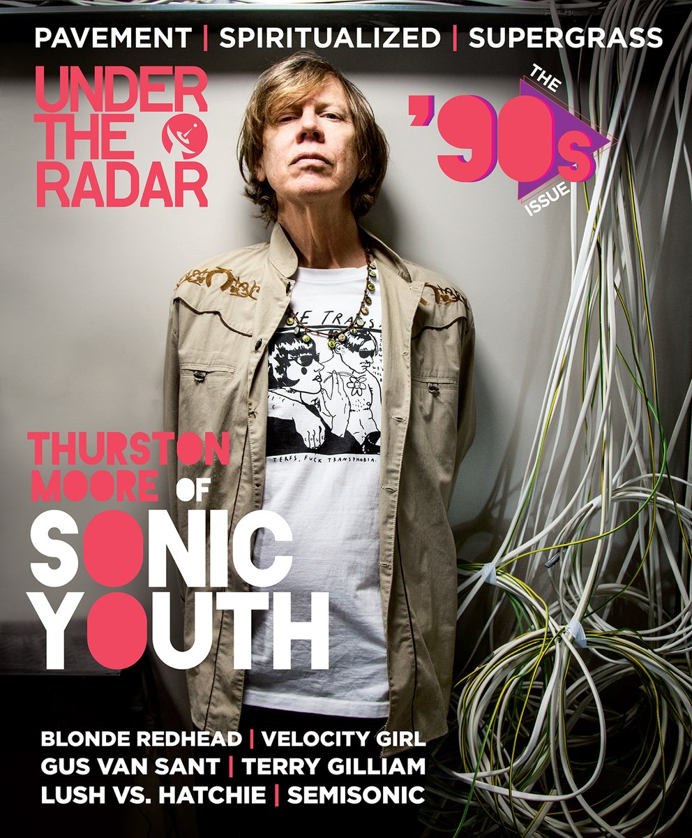 Here is one of the two covers of our '90s Issue. This one features Thurston Moore (@nowjazznow) of Sonic Youth (@thesonicyouth) on the cover. 

Find out more about the issue here: undertheradarmag.com/news/under_the…  

Buy the issue directly from us here: under-the-radar-241300.square.site/product/issue-…