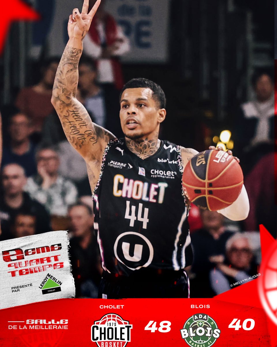 CB_officiel's tweet photo. +8 à la mi-temps pour nos Choletais face à Blois.
Allez CB !
#CBADA #CBFAMILY #BetclicElite @LNBofficiel https://t.co/1D7JzXaIgd