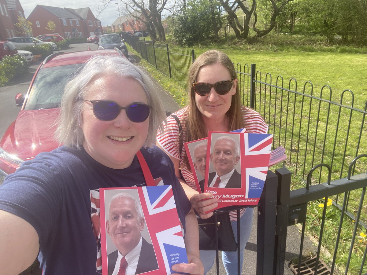 Out leafleting in Ince, Wigan Central and Standish today. Lovely day for it! ☀️