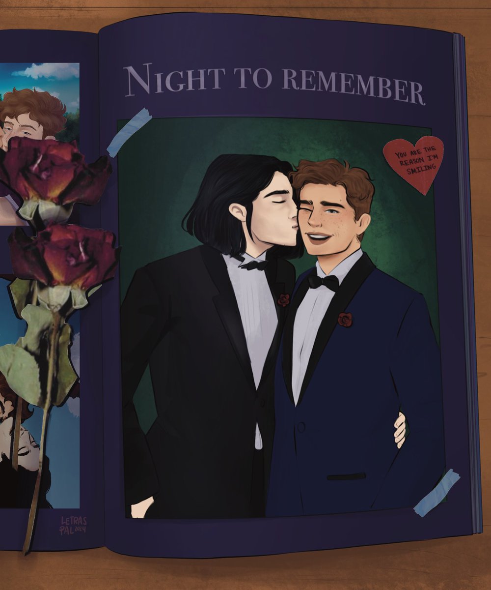 “It’s a memory book,” he says. “They used to give them out at Watford before the Mage took over. At your leavers ball. […] It makes me wish I had something like it—I don’t have any pictures of myself or my friends. #snowbaz