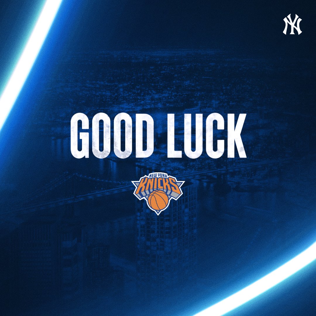 Go NY Go! Good luck in the playoffs, @nyknicks! 🙌🏀 #NewYorkForever