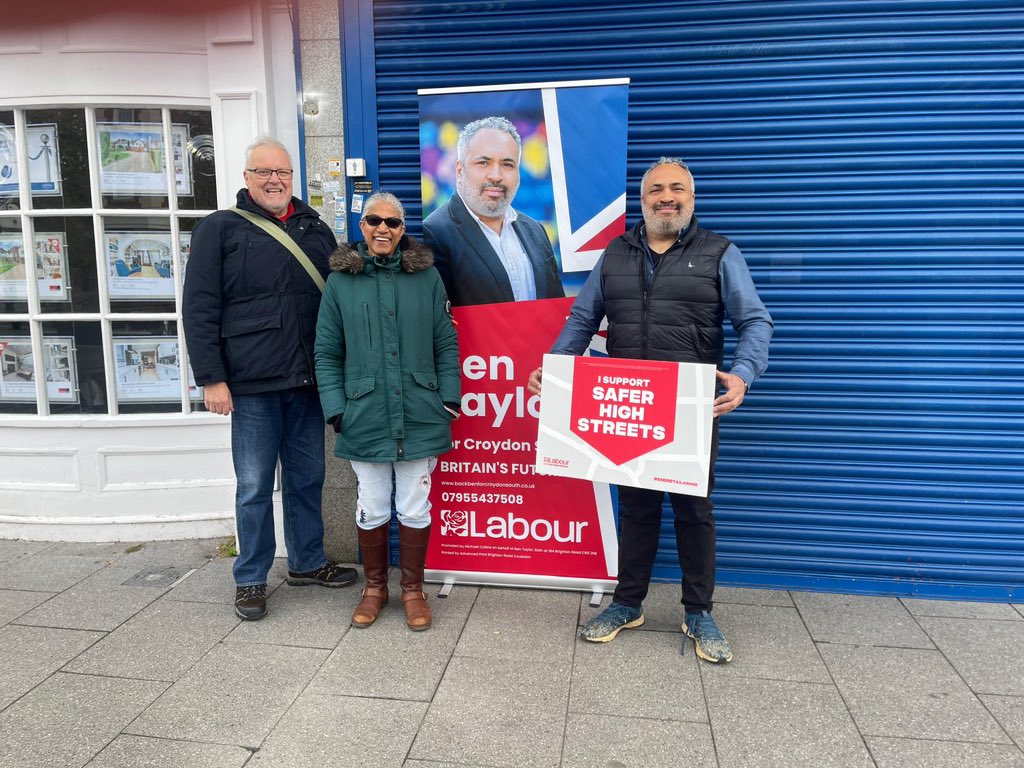 It was great to be out today talking to residents on the high street in south croydon. Labour and the Co operative party launched their policies to keep out high streets safe and boost business #EndRetailCrime @CoopParty