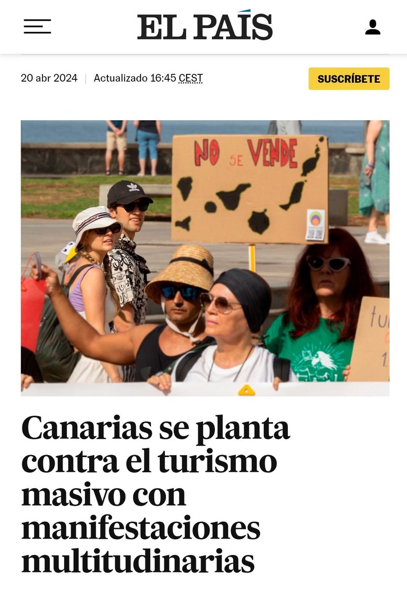 DavidHDiaz's tweet photo. El periódico @el_pais abre ahora mismo su edición digital con el #20A.

¡Bravo! 👏✊ https://t.co/H7b6hZaeKp