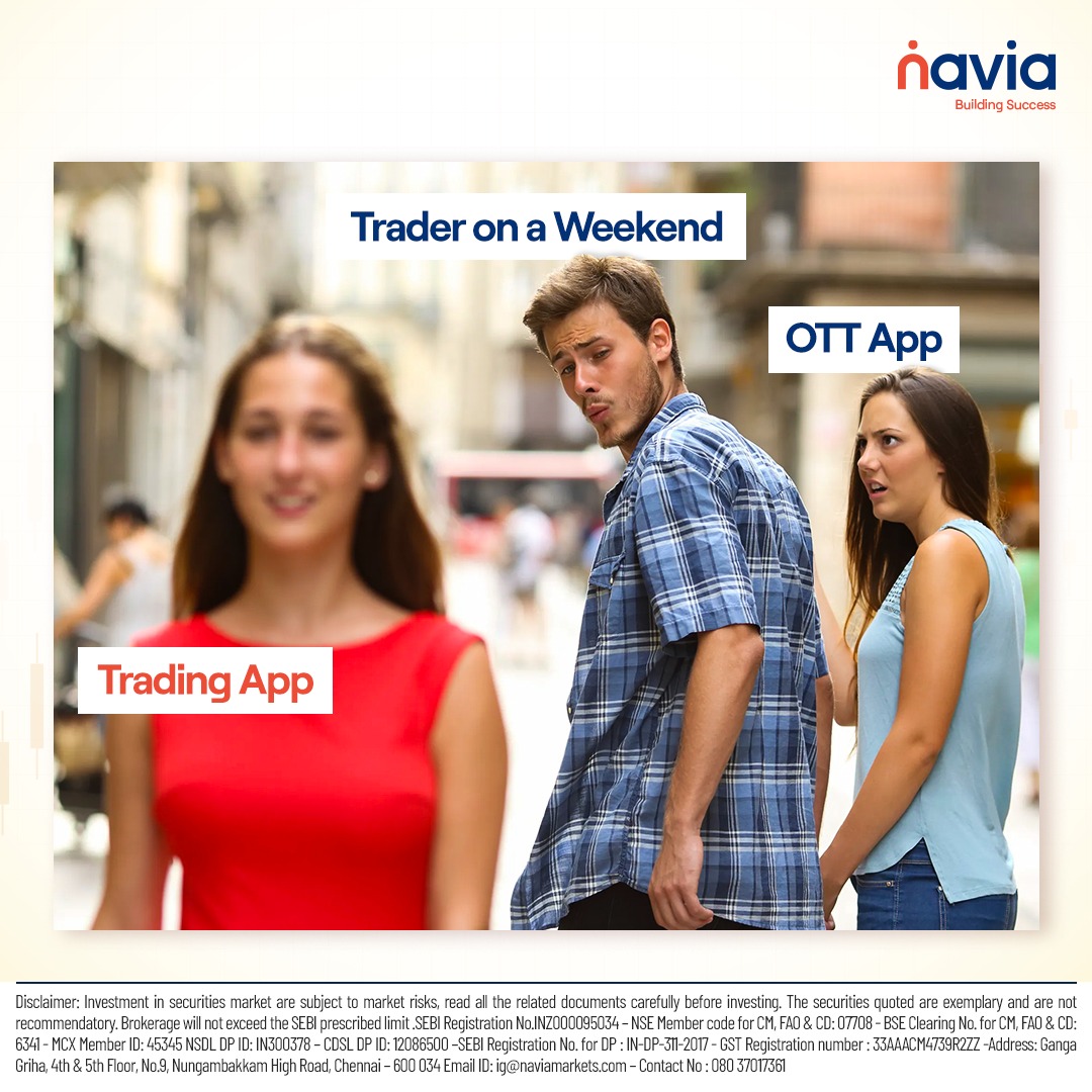 When the stock market is closed for the weekend, but you find yourself constantly checking your trading app for no reason.

Comment YES, if you do it too!

#WeekendTrader #Navia #TrustedTradingPartner #TradeSmart #FinancialFreedom #InvestingJourney #StockMarket #Trading