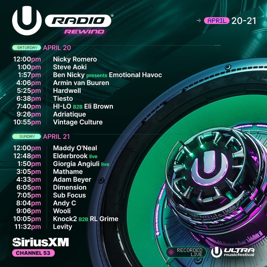 .@ultra Rewind! #UMFradio all weekend