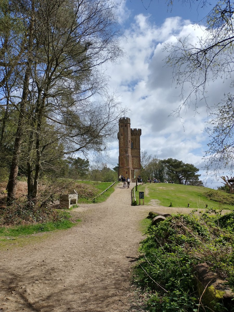 Drex80's tweet photo. Highlights from today's 18-mile walk along the Greensand Way from Shamley Green to Dorking. Passed 'Plonk Farm'; a windmill; Hurtwood; Pitch, Holmbury and Leith Hills, with Leith Tower; and the Glory Wood. Lovely sunny mudfree day. #inspiringviews @nationaltrust #greensandway https://t.co/h1XSwDryH3