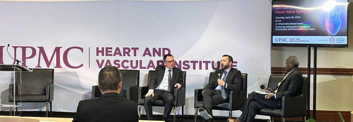UPMC Heart and Vascular Institute (@hviupmc) on Twitter photo Debate Rebuttals and Deliberations with <a href="/jafwlr/">Jeff Fowler</a> <a href="/AjConradsmithMD/">AJ ConradSmith</a> and Johannes Bonnati happening now at the Heart Valve Symposium #HVS2024 <a href="/UPMC_CTSurgery/">Pitt Cardiothoracic Surgery Department</a> <a href="/UPMCPhysicianEd/">UPMC Physician Resources</a> Debate Rebuttals and Deliberations with <a href="/jafwlr/">Jeff Fowler</a> <a href="/AjConradsmithMD/">AJ ConradSmith</a> and Johannes Bonnati happening now at the Heart Valve Symposium #HVS2024 <a href="/UPMC_CTSurgery/">Pitt Cardiothoracic Surgery Department</a> <a href="/UPMCPhysicianEd/">UPMC Physician Resources</a>