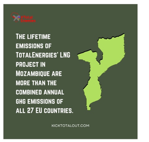 The total lifetime emissions from @TotalEnergies’ LNG project in Mozambique alone are more than the combined annual GHG emissions of all 27 EU countries, yet #fossilfuel companies insist #climatechange is a naturally occurring phenomenon.
kicktotalout.com/blogs/114/heat…
#PolluterPays