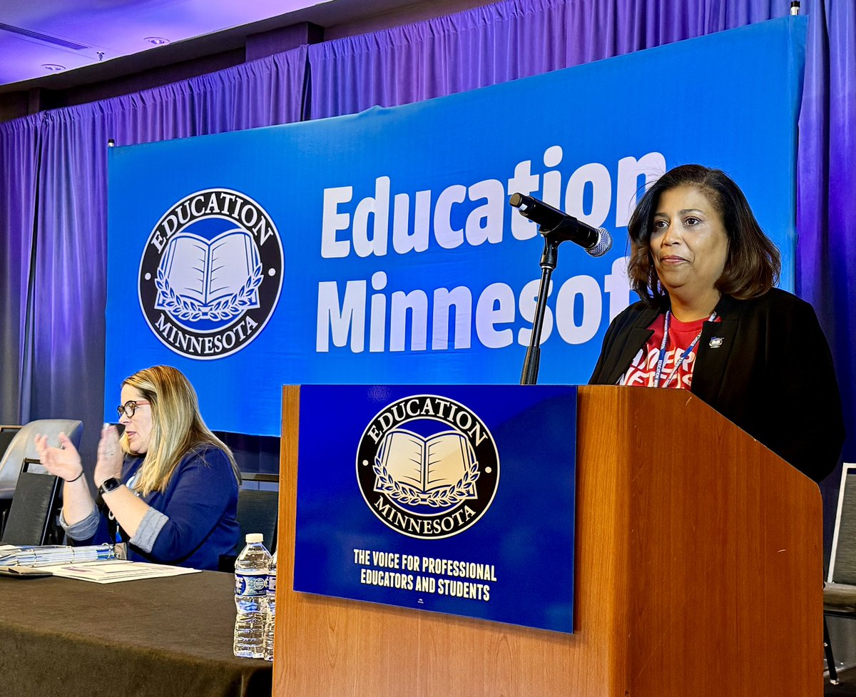 EducationMN's tweet photo. Educators are making historic gains at the bargaining table -- with some seeing their first real raise in 10 years. This is due in no small part to ramped up organizing and community engagement by local unions, Vice President Monica Byron says. #edmnrc https://t.co/itPQjGthxA