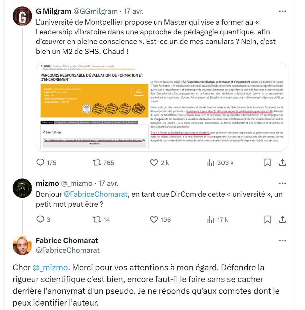 Chers communicants : ne faites pas ça. Parce que devinez quoi : tout ce que Twitter compte de scientifiques qui twittent en leur nom reposent la même question.