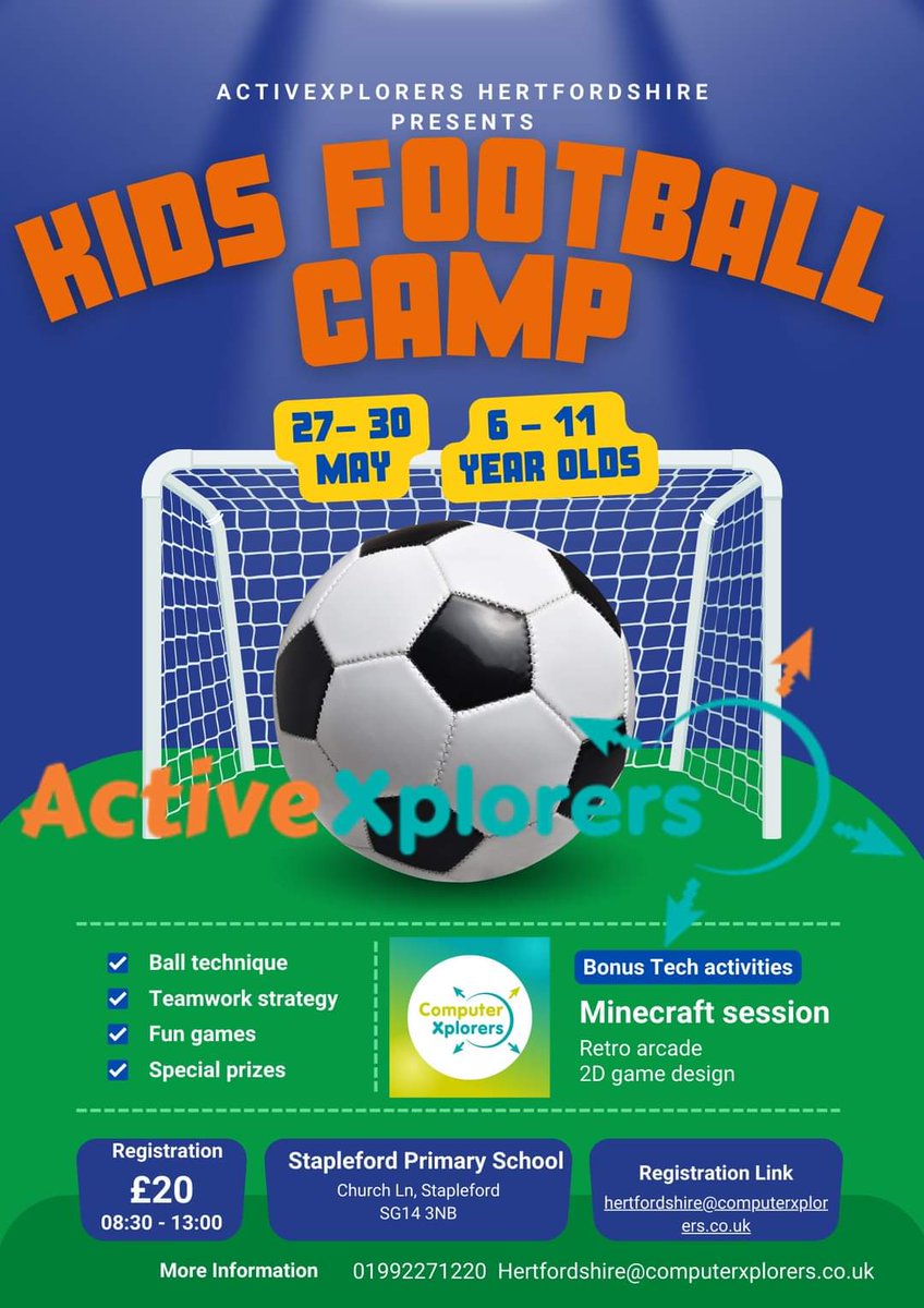 CompXHerts's tweet photo. May half term camps are ready to book.
https://t.co/gNMkgxRtVu https://t.co/MjEpcmuvpB