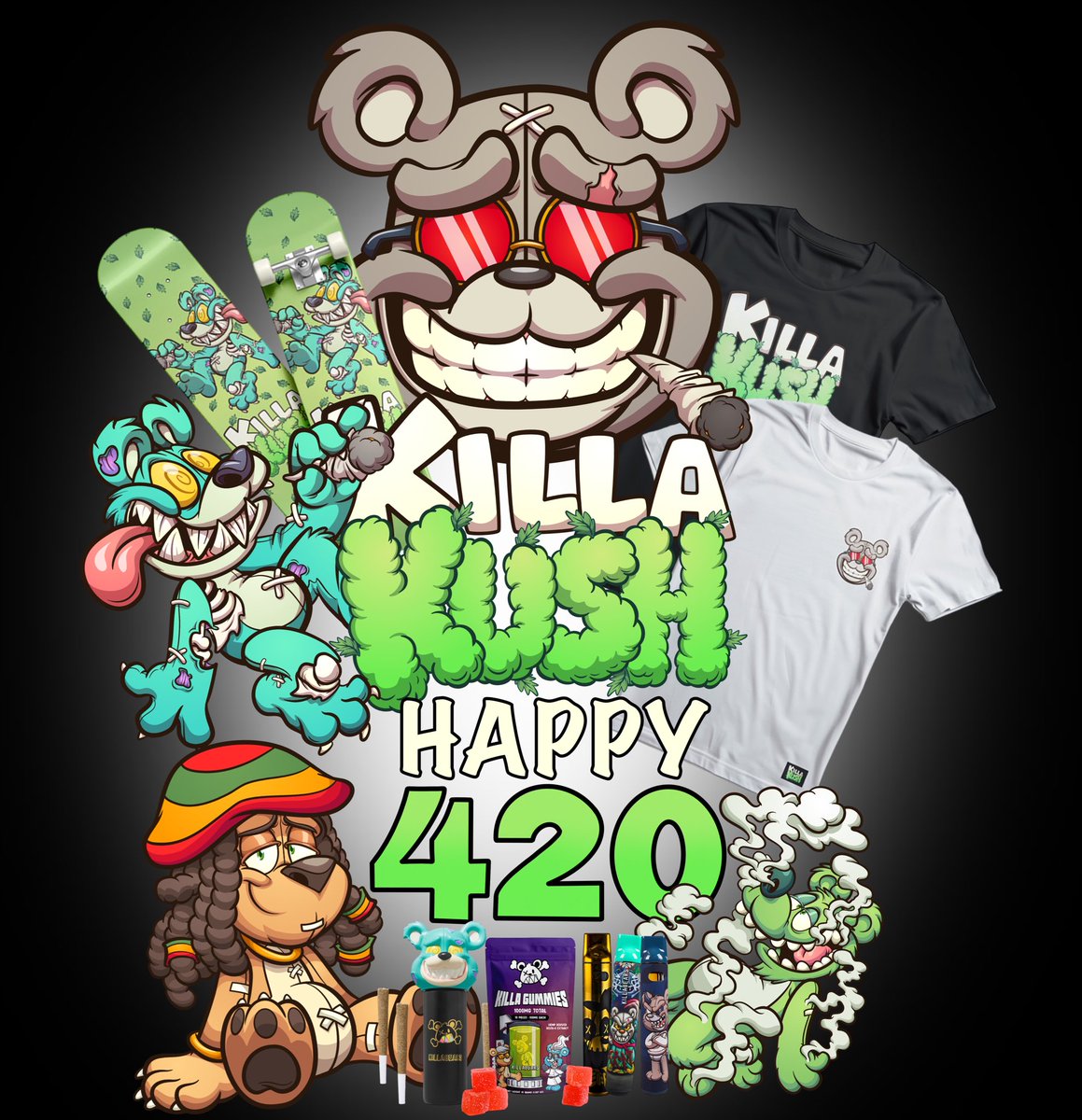 TheKillaKush's tweet photo. Happy 420 💨 
Puff puff pass 🍃
Have a great day ✌️

#420 https://t.co/X0dAcY5ZIo