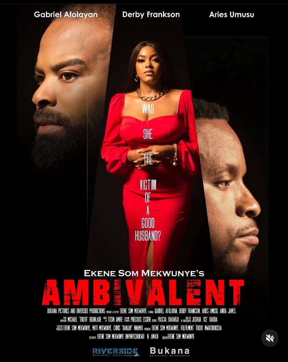NudaQueen's tweet photo. Please watch #ambivalent on Amazon Prime.  The story line is different from anything you’ve ever seen @primevideonaija @gabbylucciii  @DerbyFrankson The cast did phenomenal Excellent screenplay 💯 
Watch if you like unpredictable movies https://t.co/ntFm3ysJ8c