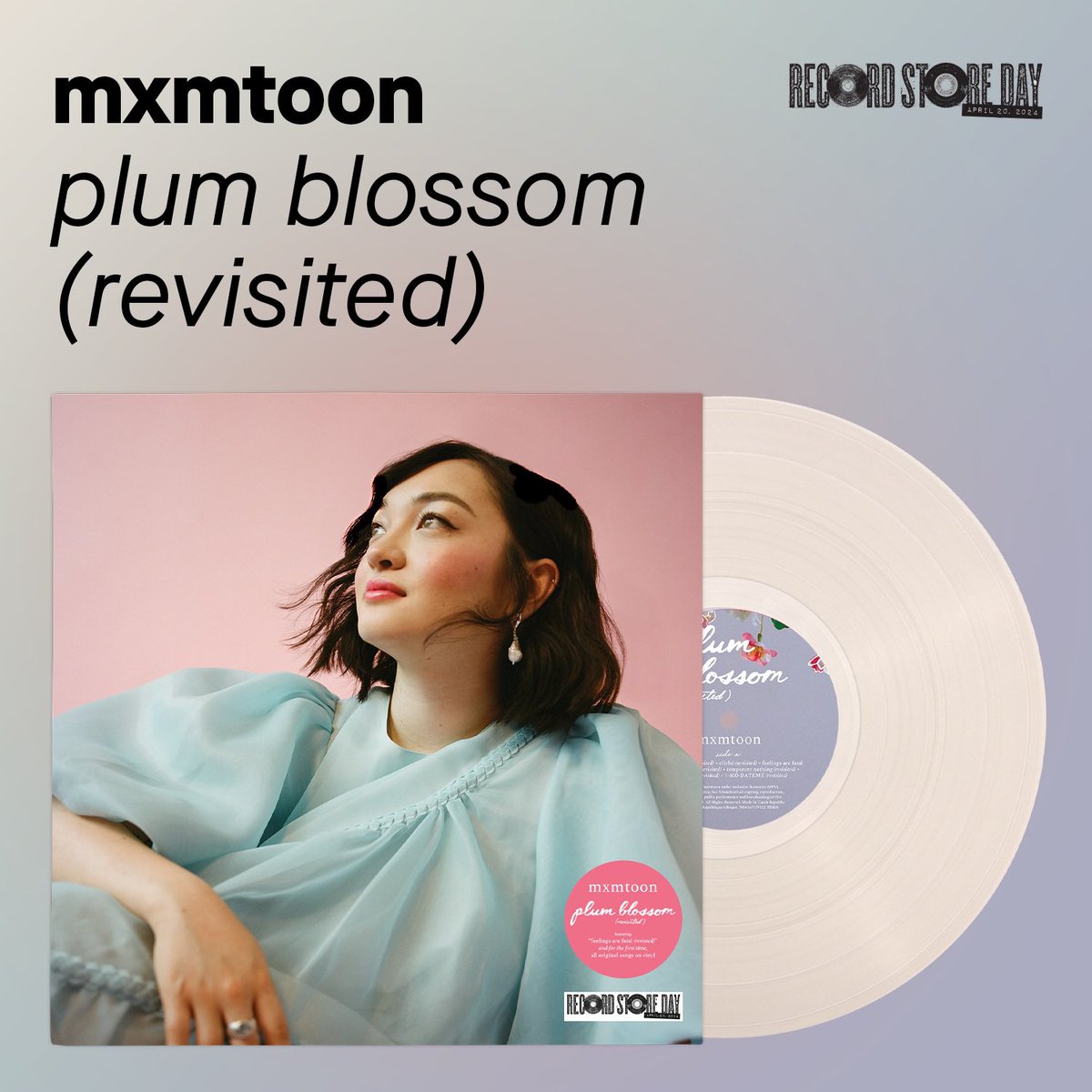 record store day 🥰 get my exclusive plum blossom (revisited) vinyl today at a record store near you :,) #RecordStoreDay2024 @recordstoreday recordstoreday.com